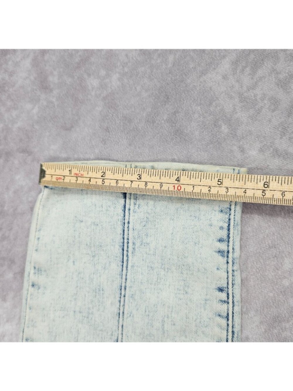 PacSun Stacked Skinny Jeans Men 34x32 Light Wash Moto Stretch Denim Pants VTG - Picture 11 of 12